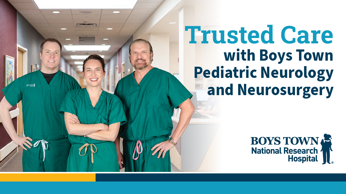 BoysTownHosp's tweet photo. When your child needs neurosurgery, expertise matters most. You can put your trust in our expert surgeons and providers. Our team of fellowship-trained pediatric neurosurgeons addresses common to complex brain and spinal disorders. https://t.co/p6V7bZXnWS https://t.co/kkrakhlJb2