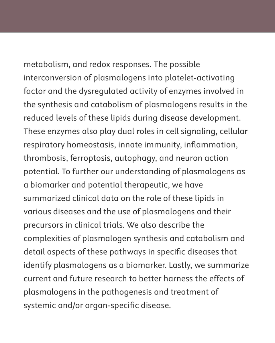 ProdromeScience's tweet photo. This is exactly why plasmalogens matter.

Emerging research continues to show just how telling plasmalogen levels can be—not only as a reflection of overall health, but also as an early indicator when health begins to drift off course.

Take a look at this article to learn more about the critical role plasmalogens play in cellular function, resilience, and healthy aging.

Meanwhile, our Elite Practitioners and healthcare professionals are currently beta testing the PlasmalogenScan™. We're incredibly excited about what this technology will bring, and we're getting closer to making it available to everyone.

Follow along for updates and be among the first to discover your own plasmalogen levels with the PlasmalogenScan™.