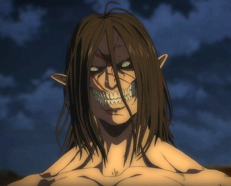 mikasababymama_'s tweet photo. I love how Eren has big ass ears that are a little pointy so it makes sense why his titan form has elf ears. Such a cute detail about him😭🫶🏻 https://t.co/ASyJUVI5cv