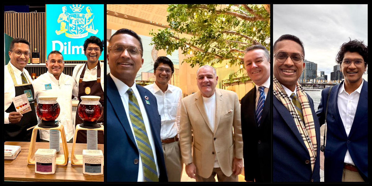 dilhanfernando's tweet photo. We are back where it all started .. Sydney, Australia. 41 years since my father brought Dilmah to the world via Oz, my son and I are at the Good Food & Wine Show in Sydney. Come by for a cuppa .. we have 3 days of Masterclasses and more. See you there! @TheDilmahFamily @Dilmah @dilmahgen3