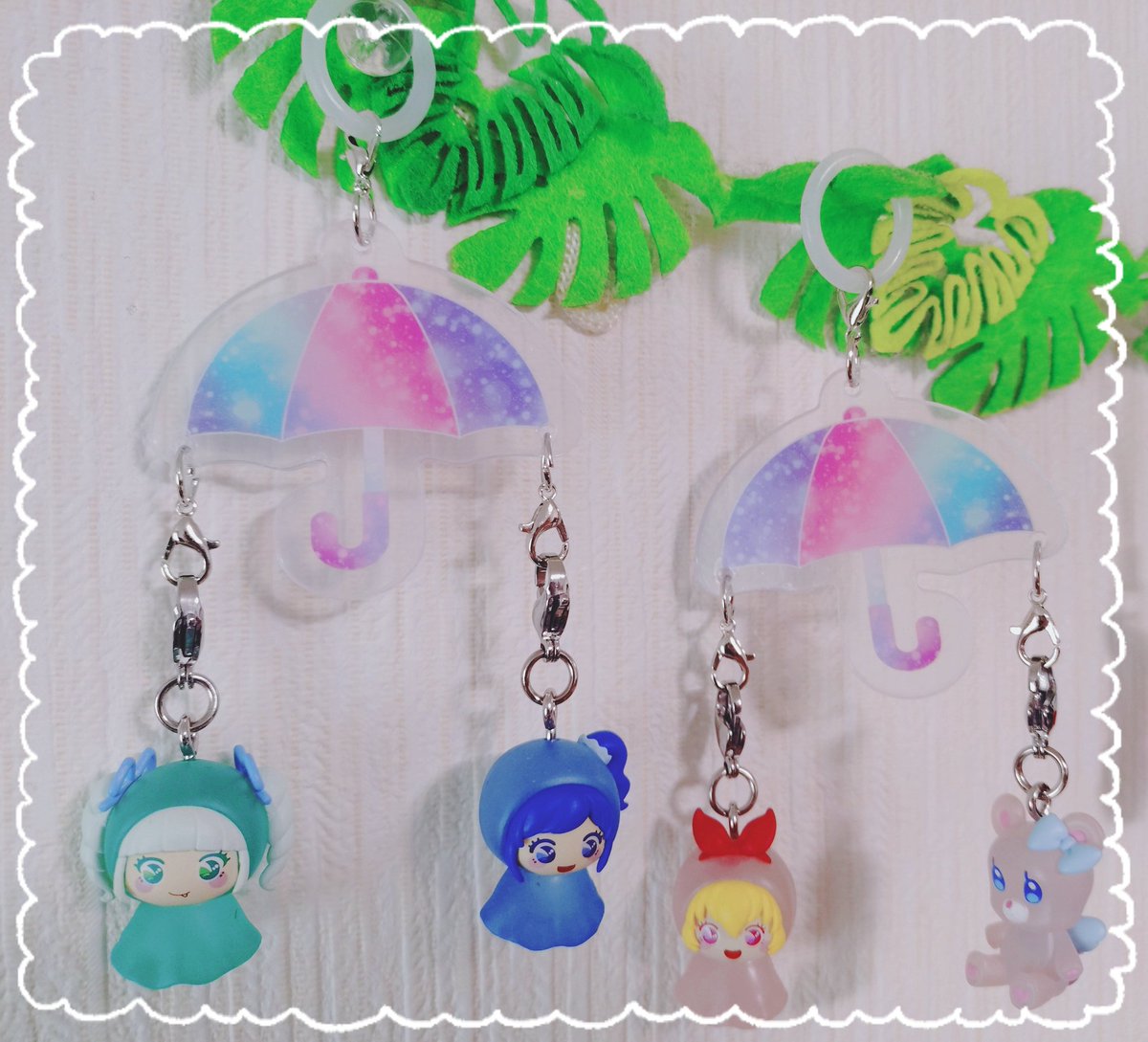 mi_5hide's tweet photo. 100均のこれに付けたら可愛い💕
吊るす部分水色のビーズで作ろうかな😊 https://t.co/ilRTFeiUzT