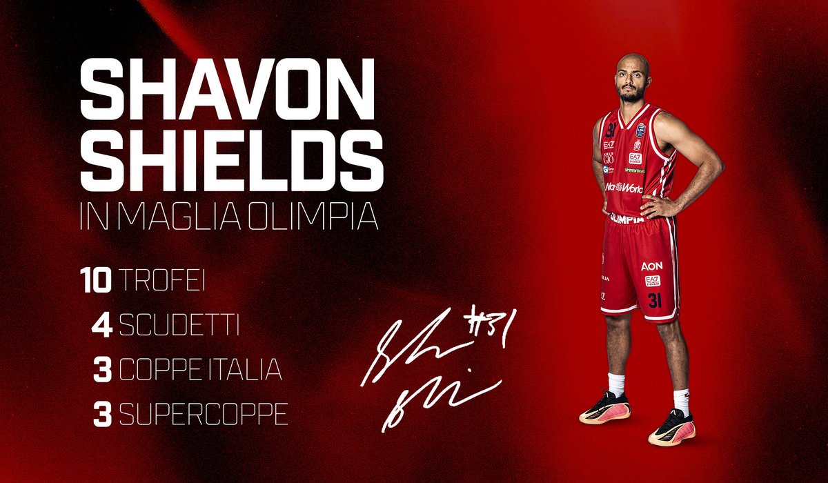 OlimpiaMI1936's tweet photo. La stella personale di Shavon Shields in Olimpia
Scudetti 4⃣
Coppe Italia 3⃣
Supercoppe 3⃣
Trofei🐐🐐🐐🐐🐐🐐🐐🐐🐐🐐

Leggi qui 👉https://t.co/aKDWqmW1fN

LEGGENDA
