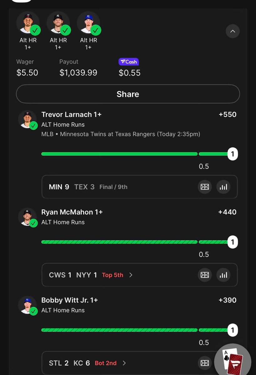 Slimeball_Shaun's tweet photo. @OutlawParlays Man you the mf truth. I added Trevor Larnach from my chat gpt model. I literally started following you like 2 days ago 🏌🏽‍♂️🔥🔥🔥🥂 https://t.co/arsR3Se6X2