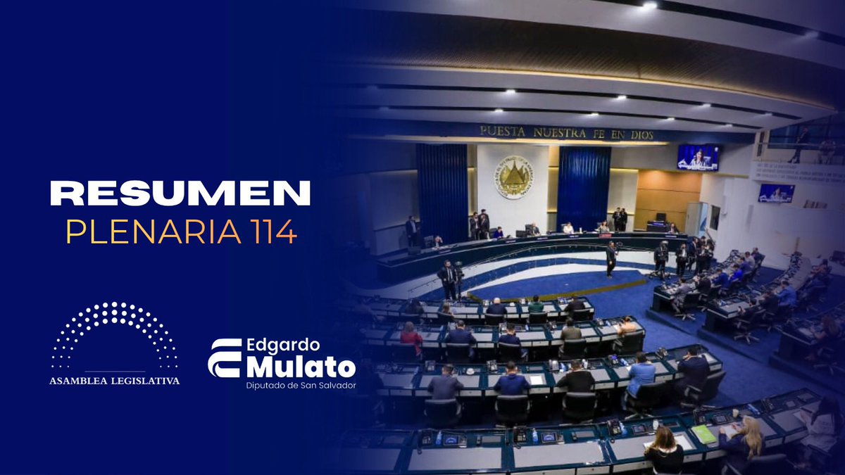 EdgardoMulatoSV's tweet photo. 🇸🇻 En la sesión plenaria N.° 114 respaldamos iniciativas que fortalecen la protección de los consumidores, amplían las oportunidades educativas y generan mejores condiciones para la inversión y el desarrollo económico del país.

✅ Reformas a la Ley de la Leche y Productos Lácteos para evitar la comercialización de productos adulterados y garantizar alimentos elaborados con leche real.
✅ Incorporación de recursos al Ministerio de Educación para ampliar la cobertura educativa y fortalecer la atención inclusiva para estudiantes con discapacidad y dentro del espectro autista.
✅ Ratificación del Tratado de Singapur sobre el Derecho de Marcas, modernizando los procesos de registro y brindando mayor seguridad jurídica a emprendedores, empresas e inversionistas.

Seguimos legislando para construir un país con más oportunidades, inversión y bienestar para las familias salvadoreñas.