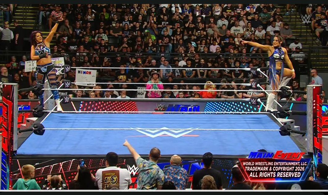 Jason_Gilliam05's tweet photo. Heck yeah #BayLyra #BirdRoleModels @itsBayleyWWE @Real_Valkyria get the victory over @Kali_wwe &amp; @layladiggswwe tonight on #WWEMainEvent in awesome banger match. And bayley and lyra have awesome great momentum of their wwe women's tag team championship match next Monday on raw. https://t.co/GuL19l09Ca