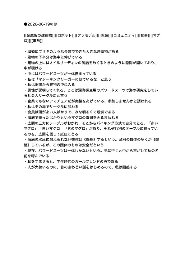 satokeisa's tweet photo. 【今日の夢】
アホが見る夢である。 https://t.co/S0rwVyfoVL