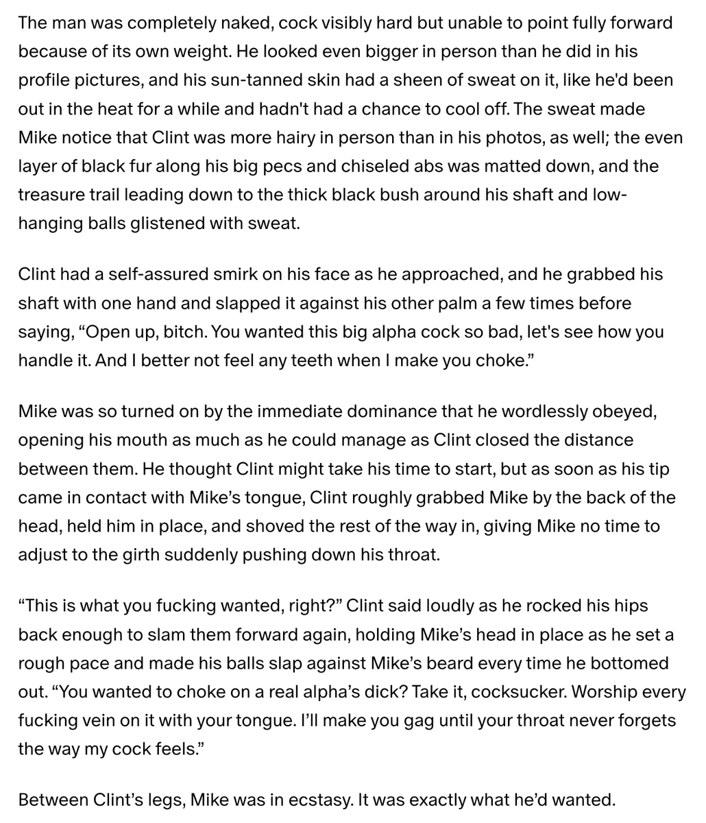 kengonelson's tweet photo. New Patreon story: Mike was just laid off from his job and drowns his sorrows with his favorite drink (cock from a stranger who doesn't respect him): https://t.co/Sxj2n97i2b

#amwriting #booktwitter #smut #writingcommunity #authorcommunity https://t.co/1Wt1OxfXGZ