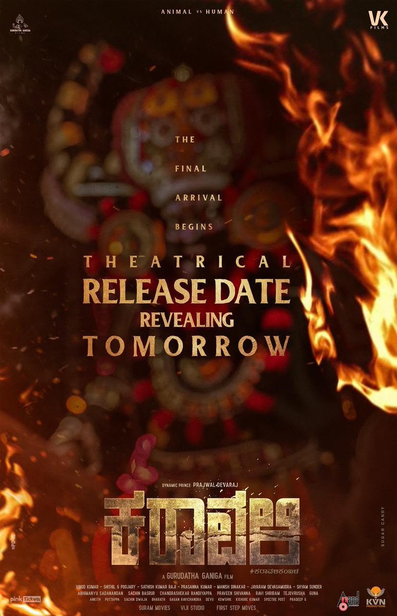 saraswathi1717's tweet photo. Karavali Relase Date Revealing Tomorrow.. 
#Karavali  #Guruduttaganiga
@aanandaaidio
@prajwaldevaraj  @Rajbshetty @Pinkticketsoffical https://t.co/NSyKmXLbK5