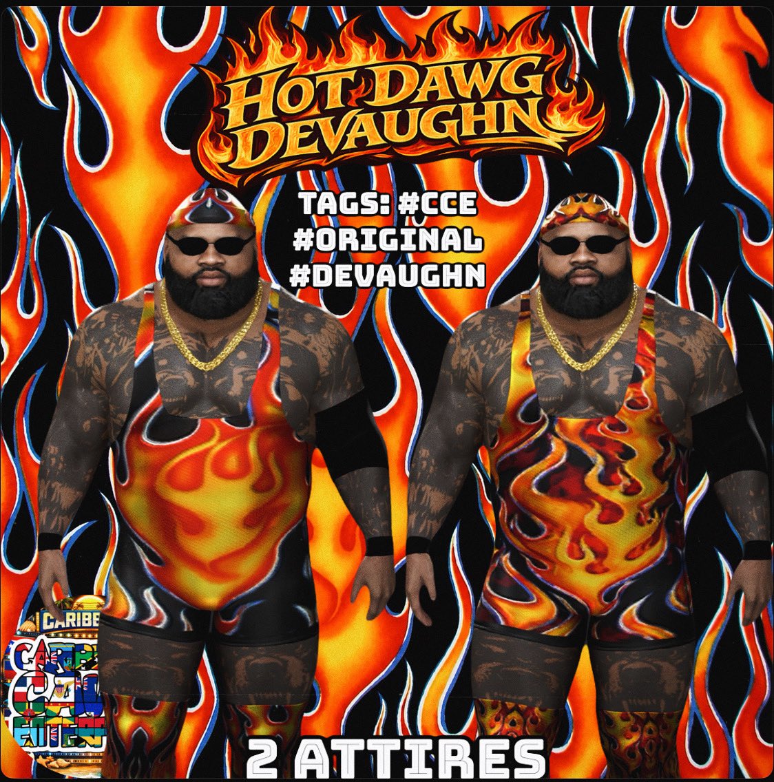 FounderOfCCE's tweet photo. The Big Body Heavy Grappling Powerhouse From Staten Island New York”🔥🧯

DEVAUGHN Is Now Available On CC For Download🔥🔥

Height: 6’7
Weight: 380bs
Country: Staten Island/New York🇺🇸
Theme Song: Lloyd Banks- On Fire🎶

TAGS:#CCE #ORIGINAL #DEVAUGHN       

#WWE2K26 #ORIGINALCAW https://t.co/4n7bMRIdgE