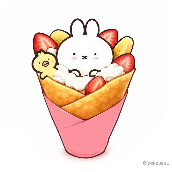 pekeusa_'s tweet photo. クレープの日だよ
いちごとバナナと生クリームに囲まれて幸せ
#イラスト #絵柄が好みっていう人にフォローされたい https://t.co/IENWjZWydT