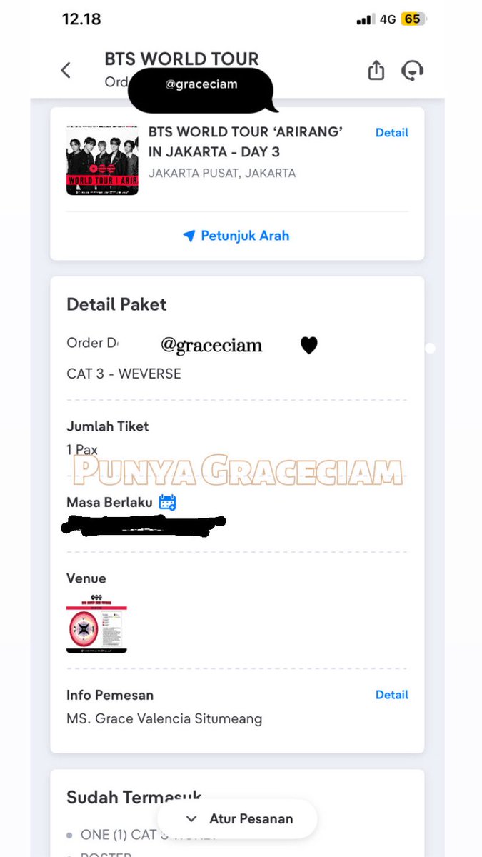 jinniegrace_'s tweet photo. FOR MY BIRTHDAY GIFT , see you sayang ku @BTS_twt jujur aku gak nyangka bisa war untuk diri sendiri , makasih banyak Ya Tuhan 😭😭😭💜💜💜💜💜💜

#BTS_ARİRANG https://t.co/qvBvbtTf5m