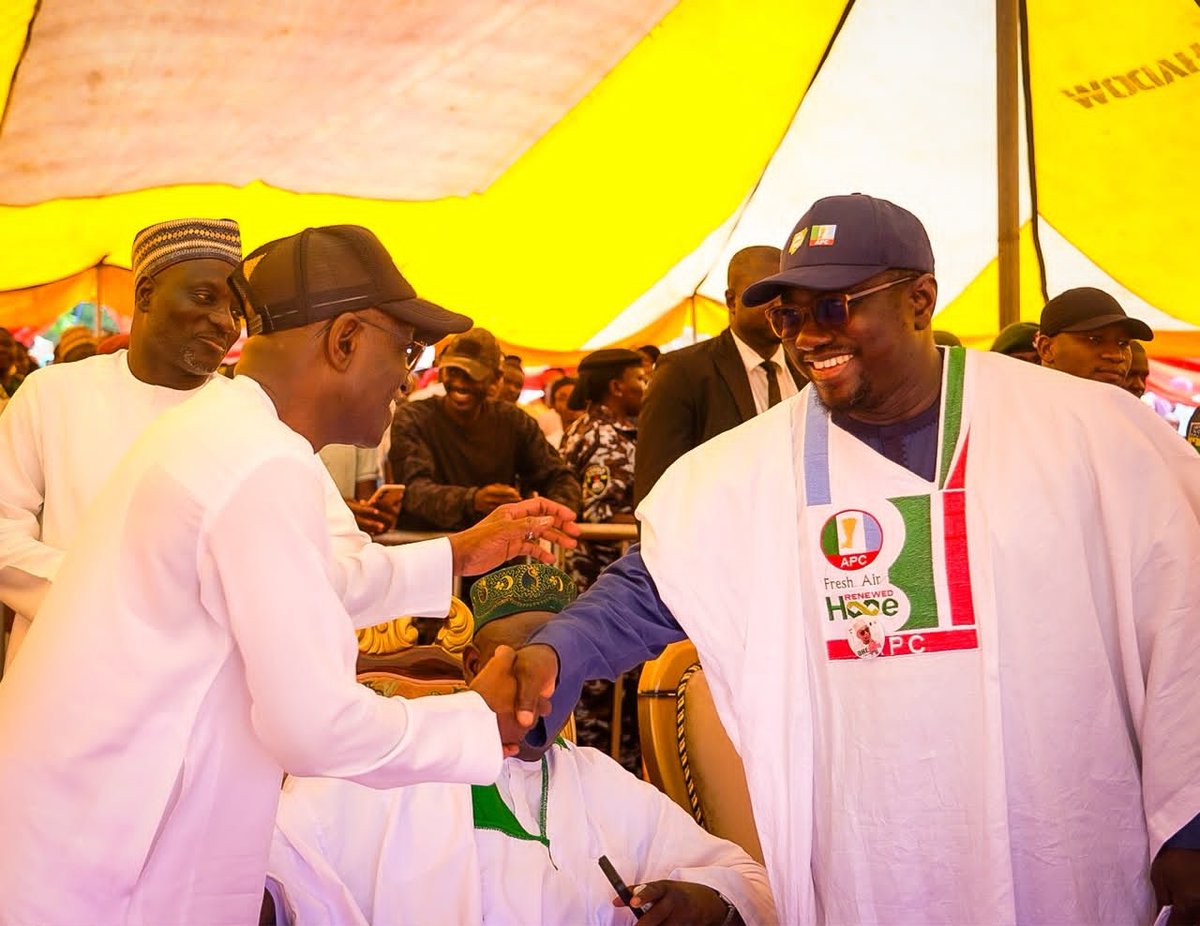 ProfAAKana's tweet photo. #PhotoNews 
I represented Prof. Nentawe, the National Chairman of APC, at the party's final rally for the Nasarawa North Senatorial by-election scheduled for June 20, 2026, featuring Barr. Danladi Umar Halilu Envulu-anza as the candidate. https://t.co/4YPtw93HB7