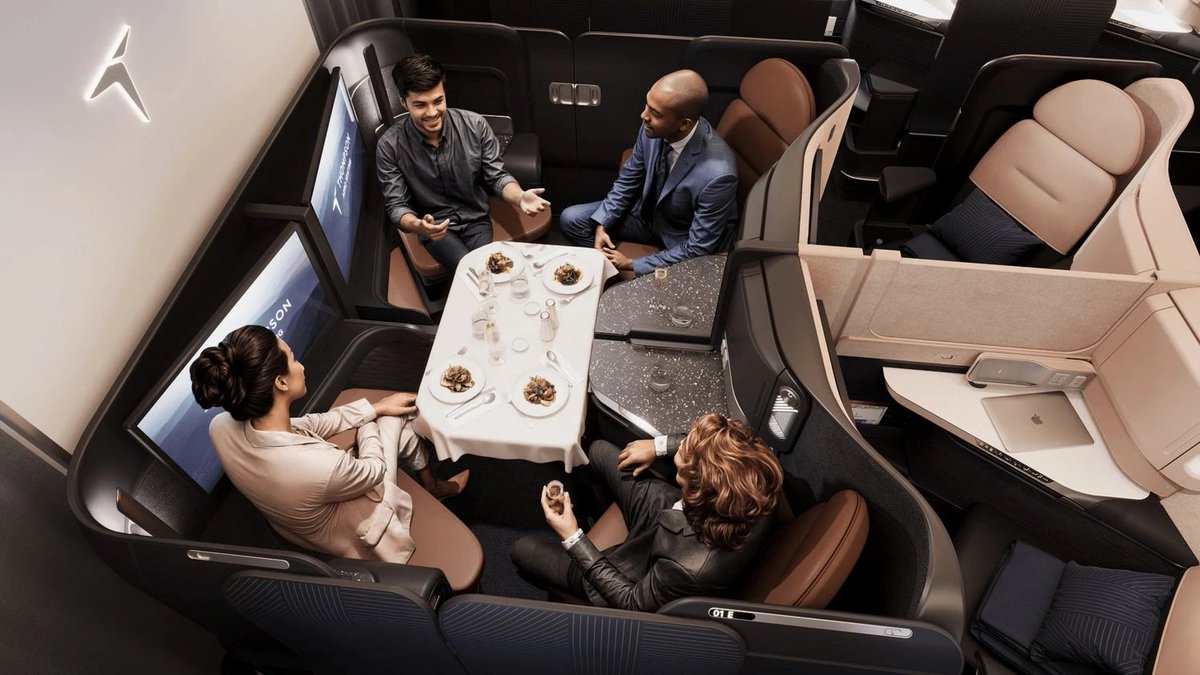 Aviationa2z's tweet photo. Thai Airways Upgrades Boeing 777, 787 and A350 Cabins with New Business Class✈️

@ThaiAirways (TG) is preparing a major overhaul of its long-haul passenger experience as the carrier moves toward a more standardized fleet strategy.

The airline has confirmed plans to introduce a new generation Business Class product across its @Boeing 777-300ER, Boeing 787 Dreamliner, and @Airbus A350-900 fleets beginning in mid-2027.

Read in detail👇🔗
https://t.co/90tZ7am4e4
#Aviationnews #Thaiairways #Boeing777
