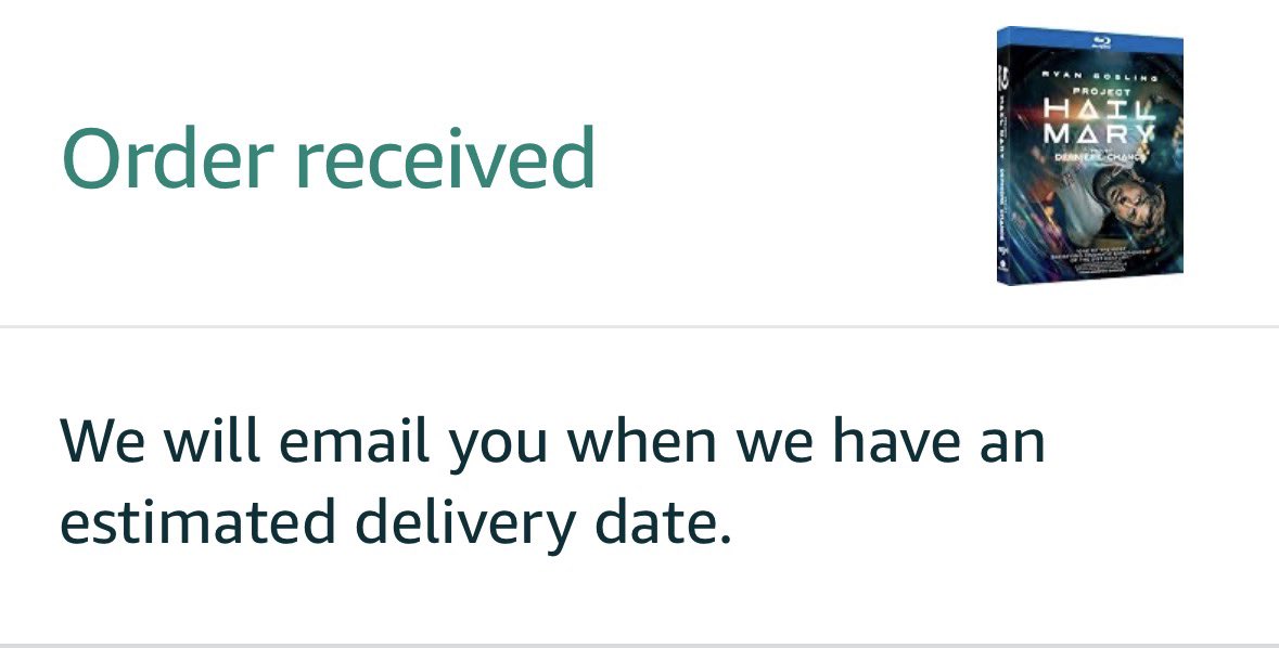 djgirv's tweet photo. Sooo I preordered #ProjectHailMary https://t.co/7hcc1mU3og