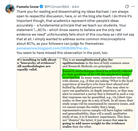 PCSnow1604's tweet photo. I wonder what @3dancingfeet would cite as evidence for "enduring calls for RCTs in ed led by Snow"? 🤔 https://t.co/sDChmM05XR