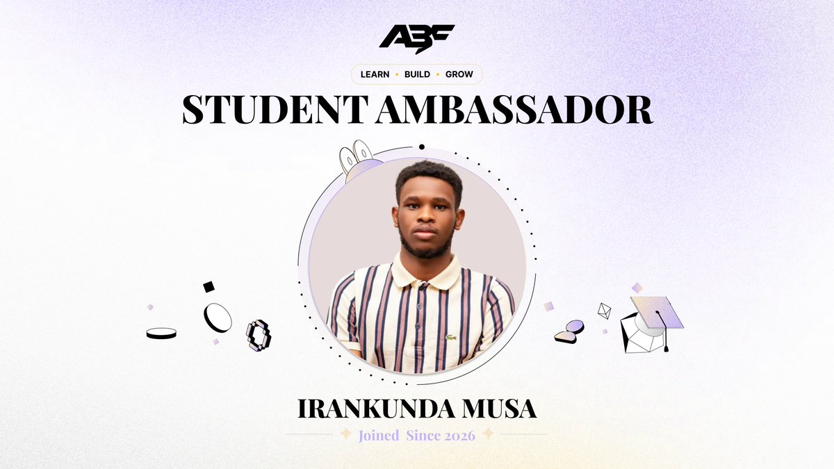 irankundaMusa's tweet photo. Finance shouldn't be complicated or out of reach.
Proud to join the ABFinance Ambassador Program โ building towards finance that's more accessible, efficient, and transparent for everyone.
Excited to bring that mission to the students across Africa ๐
#ABFinance
#ABFAmbassador https://t.co/TKEoIXeoJT