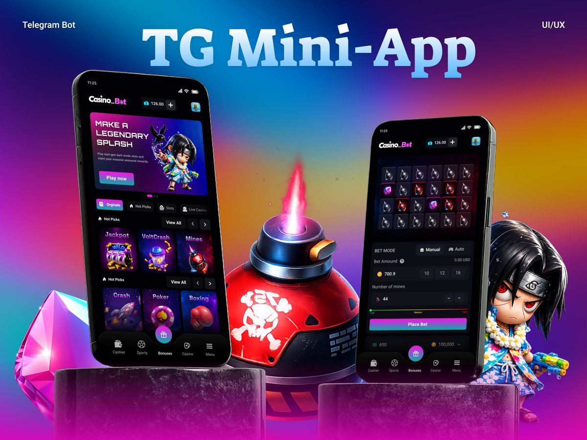 Gamecraft9098's tweet photo. Premium dark-themed Mini-App concept with smooth navigation &amp; intuitive betting hubs. Built for modern players. 🔥

📬 Let's collaborate: @gamecraftstudio90

#iGaming #TelegramMiniApp #CasinoUI #Web3 https://t.co/xpZAl8vCWk
