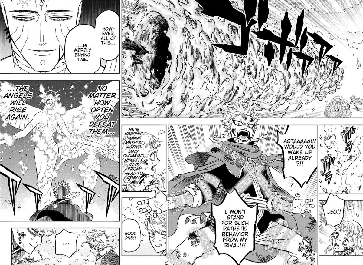 Its_Swizz's tweet photo. In Licht and Tetia's time, the three characters, Vetto, Fana, and Raia, failed to protect them both.

In Asta and Mimosa’s time, Kirsch, Langris, and Leopold succeed in protecting them both.

Thematic Parallel

#BlackCloverManga #BlackClover
#Asta #MimosaVermillion 

⚔️🌪❤️⚔️🍃 https://t.co/WZdgjzKjSa