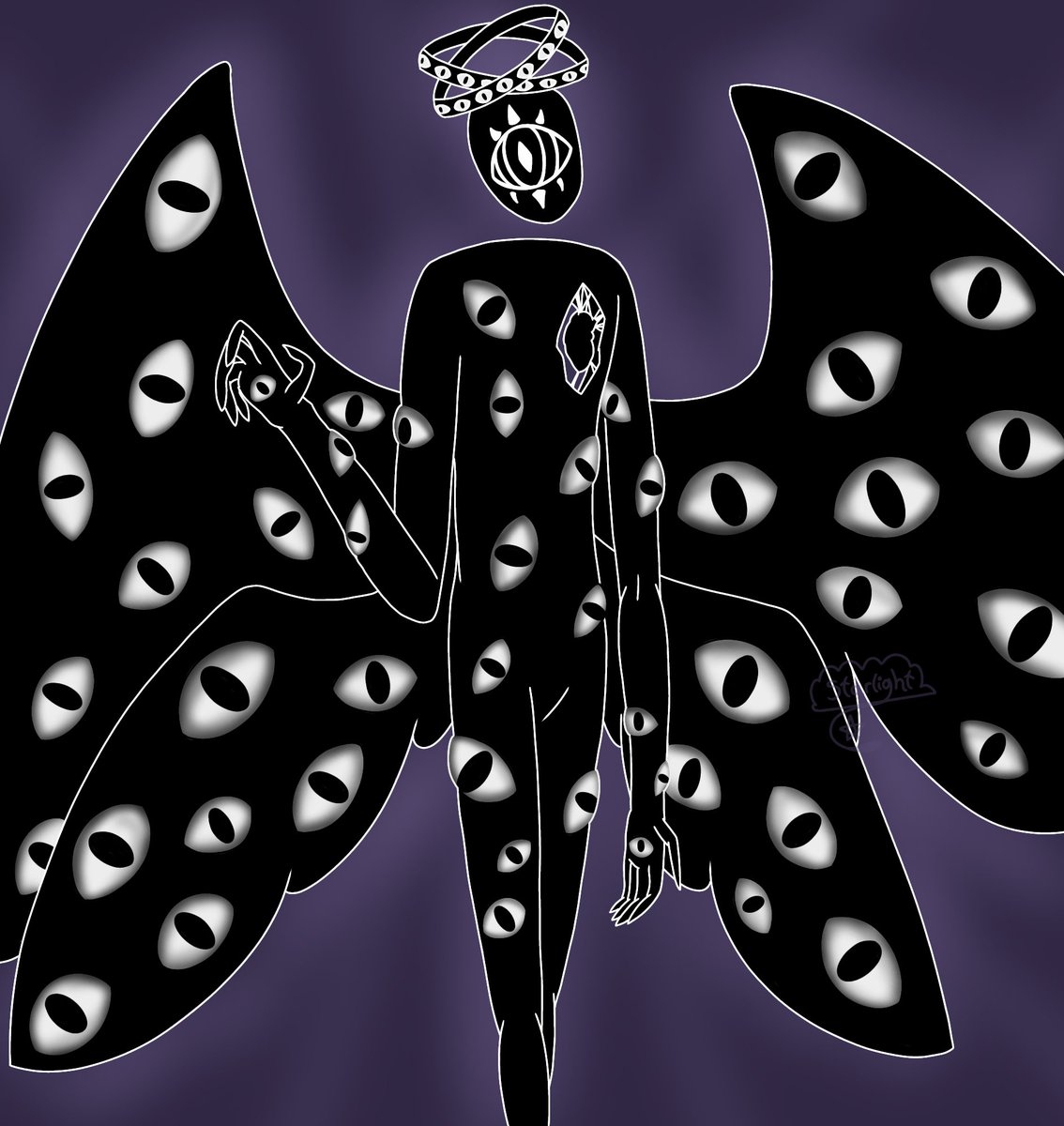 LemonCakeCookie's tweet photo. Behold, my cool dreamcore oc that I've been meaning to digitally draw for the past year or so but never did.

I present to you.... V0ID!
#oc #dreamcore https://t.co/WpJBhMN83u