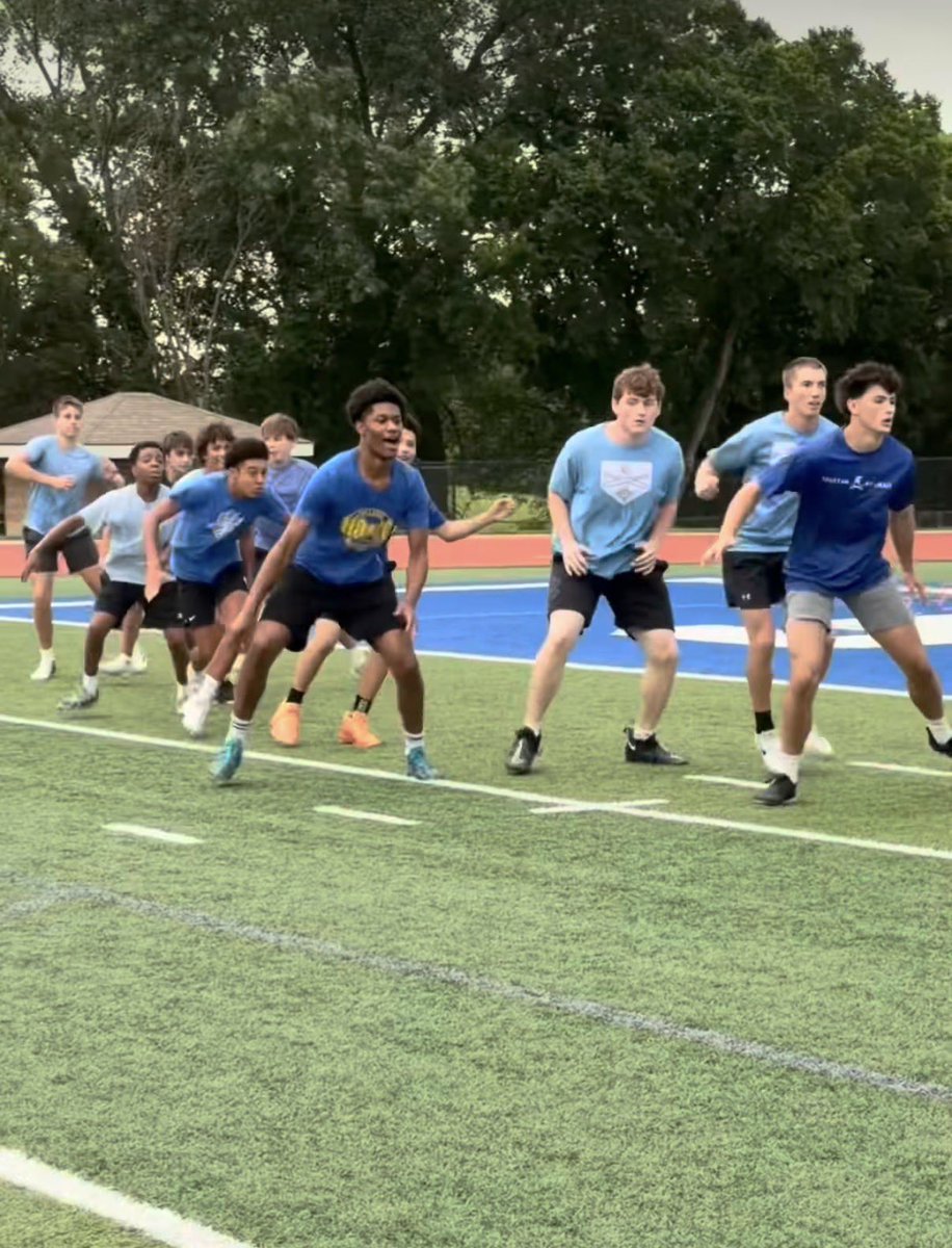 Collegiate_FB's tweet photo. Week 2 in the books and a massive step forward for our program! From the commitment in the weight room to our first team activity, these guys are setting a high daily standard. Love the hunger and the culture we are building together. The foundation is being laid right now! https://t.co/XtfwiIbJBP