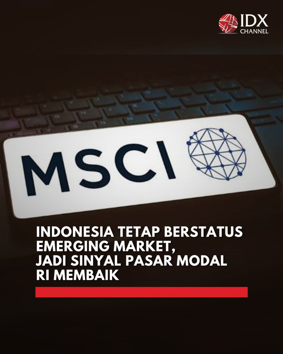 idx_channel's tweet photo. Keputusan MSCI yang tetap menempatkan Indonesia dalam kategori Emerging Market (EM) dinilai bakal dapat menghilangkan kekhawatiran terburuk investor. 

Dengan tetap bertahannya status bagi Indonesia, risiko keluarnya dana asing secara besar-besaran akibat perubahan klasifikasi pasar dapat dihindari, sehingga memberikan stabilitas yang lebih baik bagi pasar saham domestik.

Pengamat pasar modal sekaligus Founder Republik Investor, Hendra Wardana menyoroti pengumuman MSCI yang tidak sepenuhnya tanpa catatan. Sebab, MSCI secara tegas menyoroti aspek transparansi pasar, khususnya terkait keterbukaan struktur kepemilikan saham, kualitas arus informasi, serta indikasi konsentrasi kepemilikan yang dinilai dapat memengaruhi proses pembentukan harga yang wajar di pasar. 

Bahkan MSCI menurunkan penilaian pada aspek information flow atau aliran informasi karena masih adanya kekhawatiran mengenai transparansi dan aksesibilitas pasar bagi investor global. 

Baca selengkapnya di
https://t.co/oO3XfjRyLI

Atau klik link di bio @idx_channel

Foto: iNews Media Group

#idxchannel #idxchannelcommunity #MSCI #pasarmodal #emergingmarket