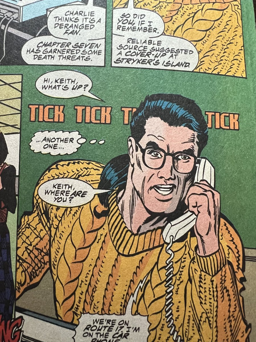 entendo64's tweet photo. That’s a hell of a sweater, Clark https://t.co/9IrjP7E6nm