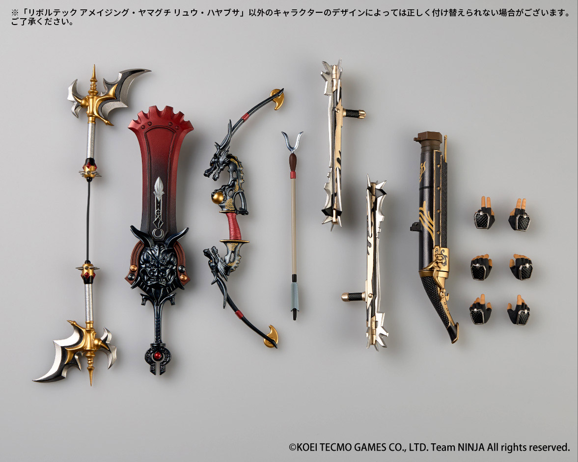 kaiyodo_PR's tweet photo. [New Product Information 📢]

The #Revoltech #AmazingYamaguchi Ryu Hayabusa Option Parts Expansion Pack will be available for purchasing in San Diego Comic Con 2026 Kaiyodo booth on 7/22(Wed)~7/26(Sun)‼️
Booth No：2948
Catch the fastest chance in the world to own it❗

*This item is event-exclusive item.

Sculptor: Katsuhisa Yamaguchi
Price: $49.99
Release date: July 2026

#NINJAGAIDEN