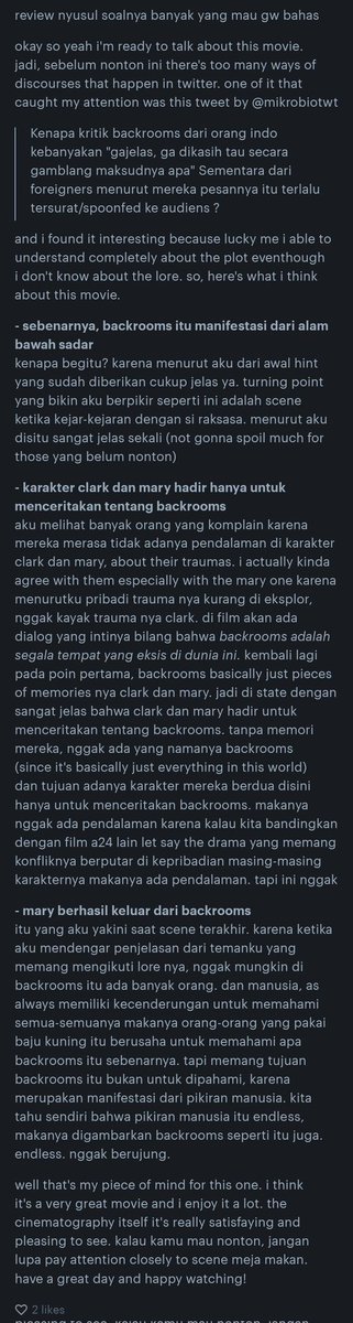 rosettelane_'s tweet photo. kemarin habis nonton backrooms and here is my thought (contains spoilers) https://t.co/8re3MzVEWI