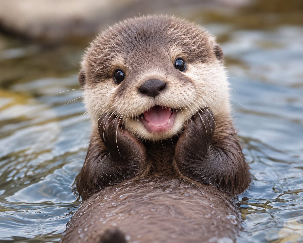 癒される動物 tweet media