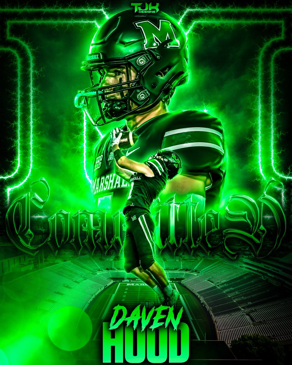 Daven_Hood's tweet photo. After great conversations with @CoachTonyGibson &amp; @CoachRod_McD I am excited to announce my commitment to Marshall University!!!
Go Herd!!! 🦬🏈🟢
@Oakley_Watkins 
@cornell_burbage
@willvernon18 
@MattieLebryk 
@trey_hood21 
@Rimmons_5 https://t.co/JVWug7kJus