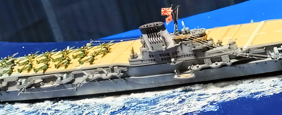 hh2587a's tweet photo. #艦船模型
#TLにお船を流そう
6/19 マリアナ沖海戦の日①
艦橋が、大好きな日本海軍🇯🇵
空母⚓️大鳳…を🫡 https://t.co/CfurEm5m1x