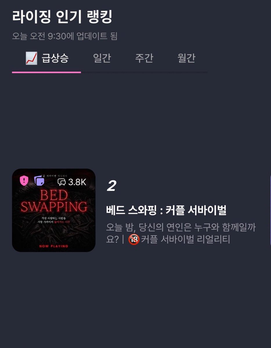 walro_11's tweet photo. 커플 서바이벌 리얼리티
‘𝐁𝐄𝐃 𝐒𝐖𝐀𝐏𝐏𝐈𝐍𝐆’

오늘 밤, 당신의 연인은 누구와 함께일까요?

멜팅에서 만나요💋
https://t.co/0sjrgSNhor https://t.co/ePORTaK1vw