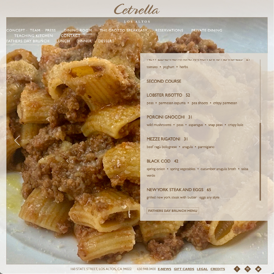CetrellaLosAlt's tweet photo. Fathers Day Dining at Cetrella
Sunday, June 21, 2026
Brunch 11:30-2:00 
https://t.co/HsqaE7R3A7

Dinner   5:00-8:30 
https://t.co/gKbPNxwyYa

BOOK https://t.co/qsQCZVuEBH

#fathersday2026 #happyfathersday #siliconvalleydads #losaltos #restaurants #restaurantsnearme #finedining https://t.co/whvflO2dvj