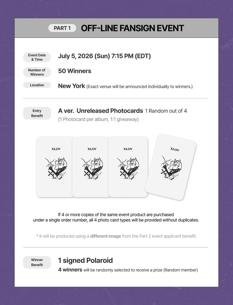 dearmymuse_foru's tweet photo. #XLOV #엑스러브
2ND MINI ALBUM [I,GOD]
OFF-LINE &amp; 4:1 GROUP VIDEO CALL FANSIGN EVENT in NEW YORK

🗓 Application Period : 06.18(THU) 10:00PM ~ 06.21(SUN) 11:59PM (EDT)
🗓 Event Date : 07.05(SUN) 07:15PM ~ (EDT)

🔗 https://t.co/iqBIcwbBnC https://t.co/kbtMBm5OM6