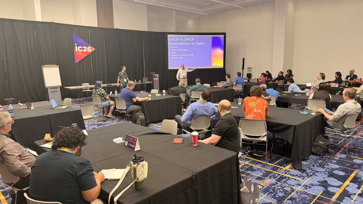 AV_JamesKing's tweet photo. #InfoComm26 is almost complete and I have not spent much time on the show floor itself. Tomorrow is going to be a show floor day for me.  Here some photos from different sessions I have done. Each of them were great. #avtweeps #leadership #alwaysbelearning #highered #higheredav https://t.co/CSMZsfXWS2