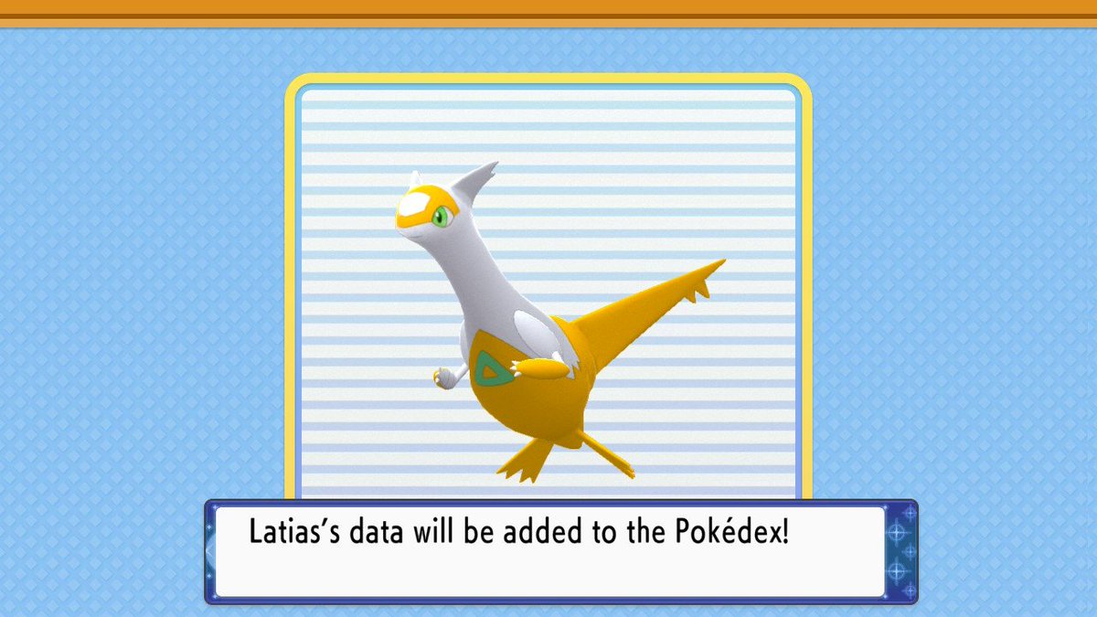 Kappa_slash's tweet photo. ✨️Shiny Latias in Shining Pearl after 6217 soft resets!! 💛 ive been working getting a shiny Latias from each  generation! Just have generation 5, 7, and 9 to go! ✨️ BDSP resets are so long, looking forward to the DS resets! ✨️Bonus: Dragonite #ShinyPokemon #色違いポケモン https://t.co/NdIFiRV57h