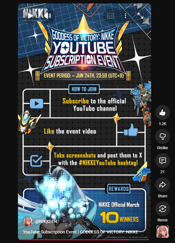 Silver_XD25's tweet photo. @NIKKE_en #NIKKEYouTube 👍 https://t.co/59dpRaeoeY