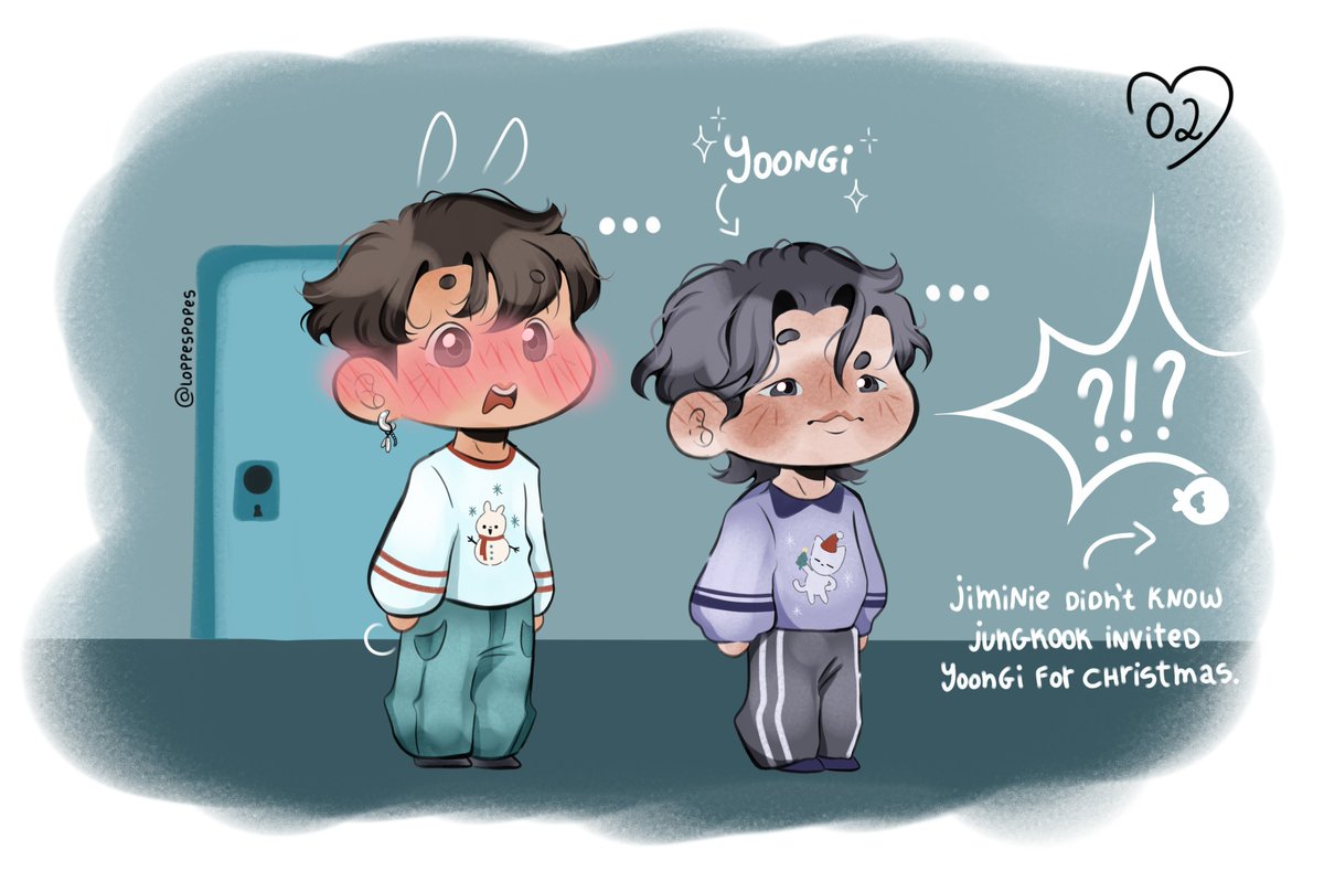 Hearthyn's tweet photo. Jikookers, if you're looking after a cute fanart, please give a chance to : @Loppespopes 
She opens again her commission cause she's trying to have ticket 4 BTS concert.
A good jikook artist &amp; a good reason to help her (ofc I made a comm'☺️).
See below what she did for me.❤️ https://t.co/sEZNVJF9se