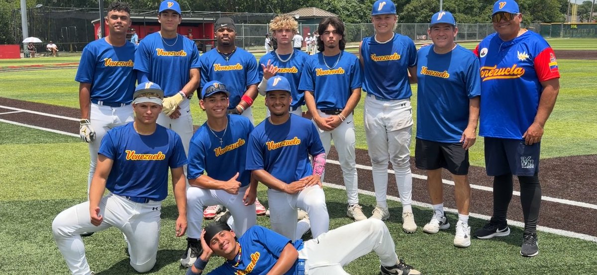 rykenloveland56's tweet photo. We got the W today 8-0 solid teamwork in the Texas heat. #2028recruit #baseballlife #nextlevel #studentathlete 
Team Venezuela 🇻🇪 17-18U https://t.co/kkzzo1Arll