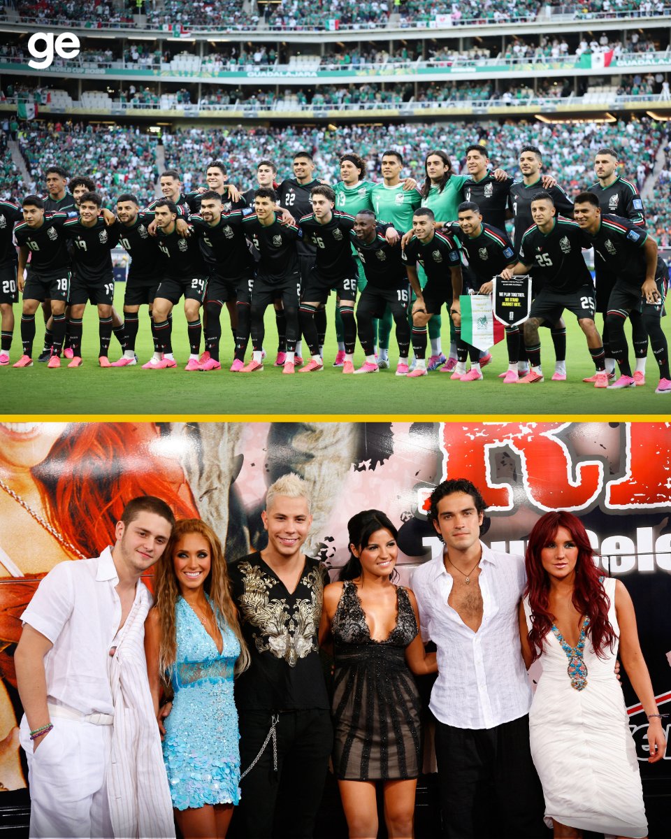 geglobo's tweet photo. 🇲🇽 O México joga e meu cérebro automaticamente coloca a trilha sonora de Rebelde. 🎶
Será que deveriam mudar o hino? 😂
📸 Getty Images
#CopaNaGlobo #mexico #rebelde #rbd #futebol #ge2026 https://t.co/Aav5vbvqHQ