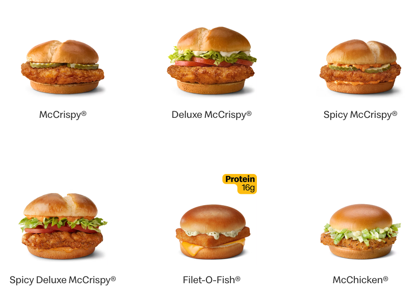 BrandonGiesing's tweet photo. @rubynesoberi McChicken is the budget one, the expensive one is the McCrispy and it's on a Potato Bun here https://t.co/ws4BPwN83t