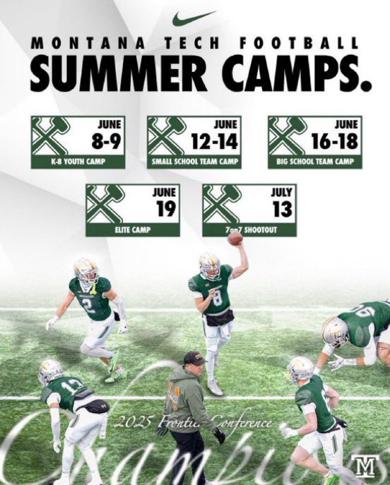 FlintJanzen's tweet photo. Super excited to be going out and competing tomorrow at the Montana Tech Elite camp! #RollDiggs https://t.co/kIynlW5vKO