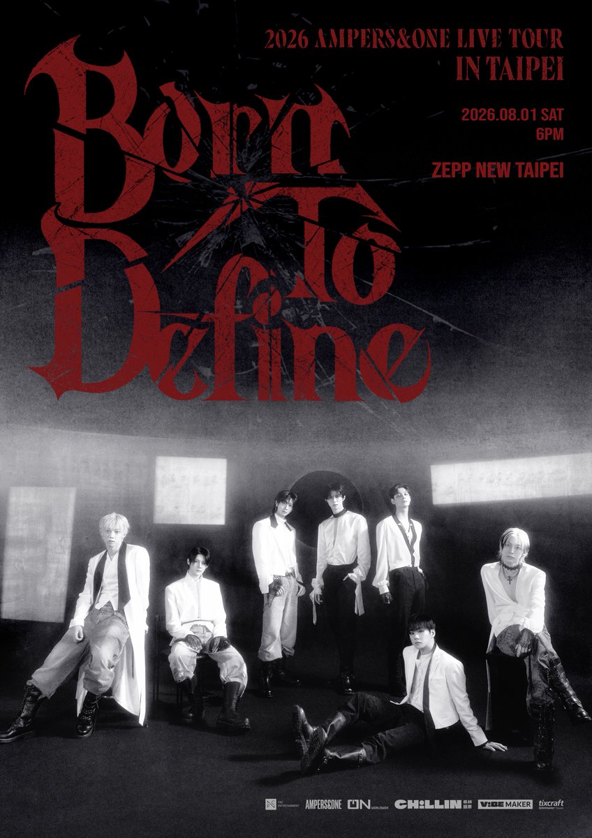 _AMPERSANDONE_'s tweet photo. [Notice] 2026.08.01 2026 AMPERS&amp;ONE LIVE TOUR ‘Born To Define’ IN TAIPEI 안내

🔗 https://t.co/AXpZzJyblJ

#앰퍼샌드원 #AMPERSANDONE #Born_To_Define https://t.co/tDA0kCXKGy