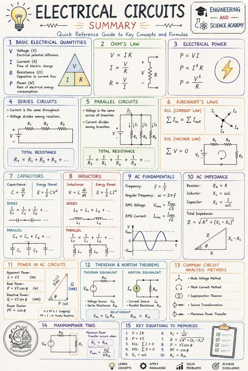 EngSciAcademy's tweet photo. #المختصر_في_تطبيقات الدوائر الكهربائية https://t.co/JSdVfQUYHj