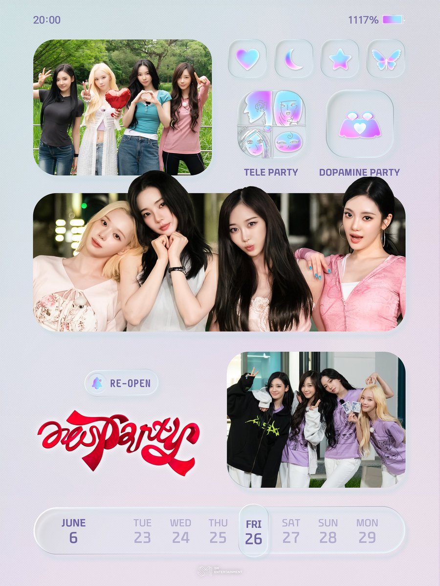 sunshine_080507's tweet photo. aespa  - aesParty Season 2 

>consists of 8 episodes

Part 1: Virtual Dating Program Concept

Part 2: Healing Group Trip Concept

will be released every Friday at 8PM KST starting June 26th until August 14th https://t.co/KJ1Znvlq5y
