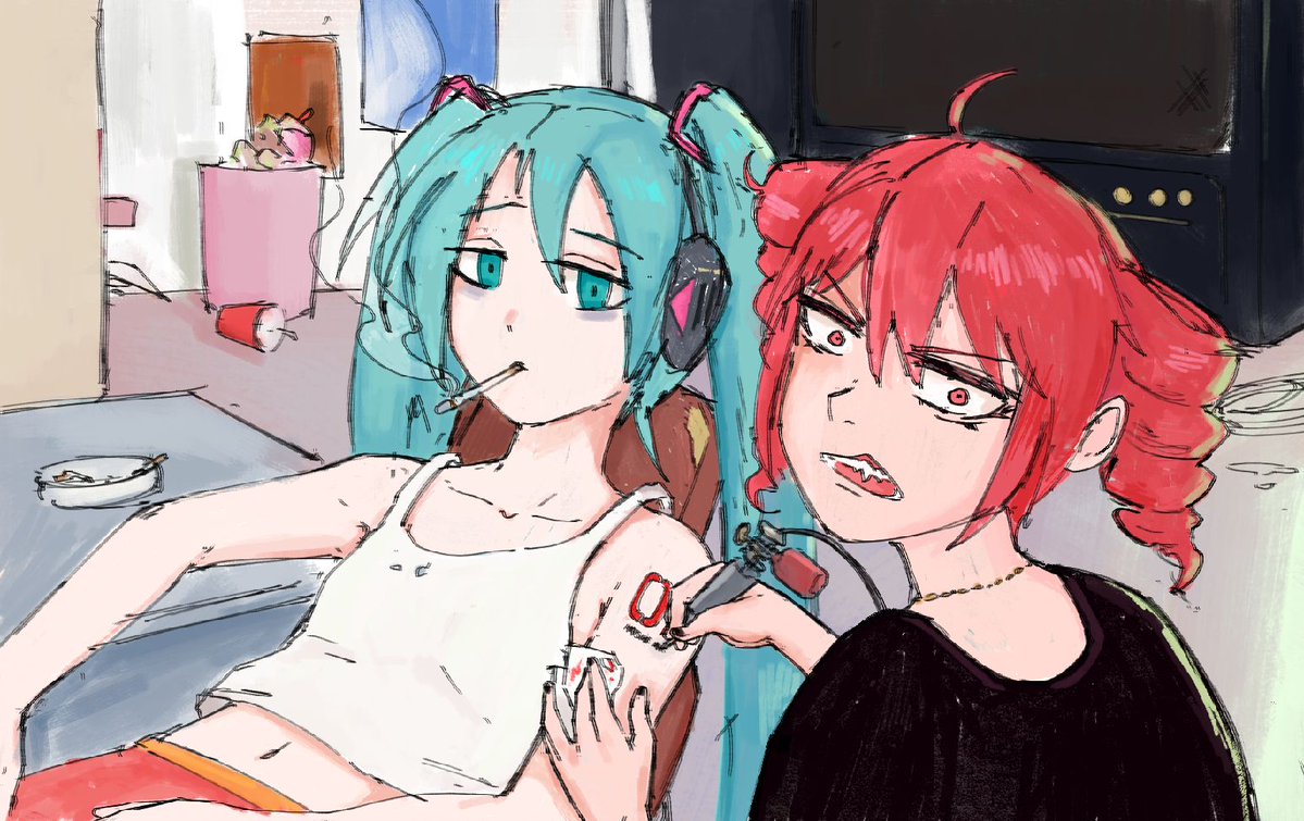 goob_15's tweet photo. #初音ミク #重音テト #HatsuneMiku #KasaneTeto https://t.co/eVcdCZ0RW6