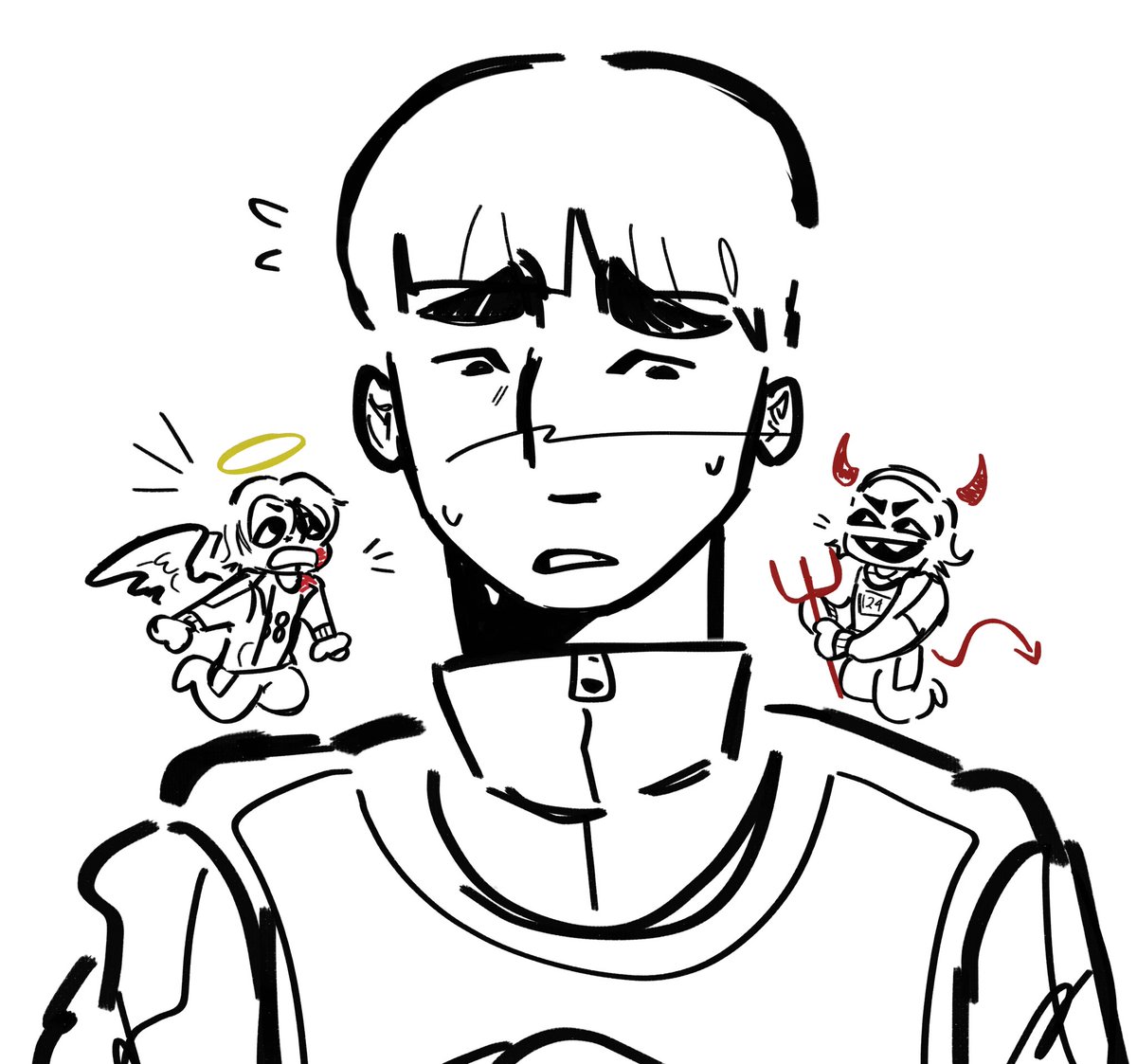 heterosaebyeok's tweet photo. devil &amp; angel https://t.co/bN8NCmXWsW
