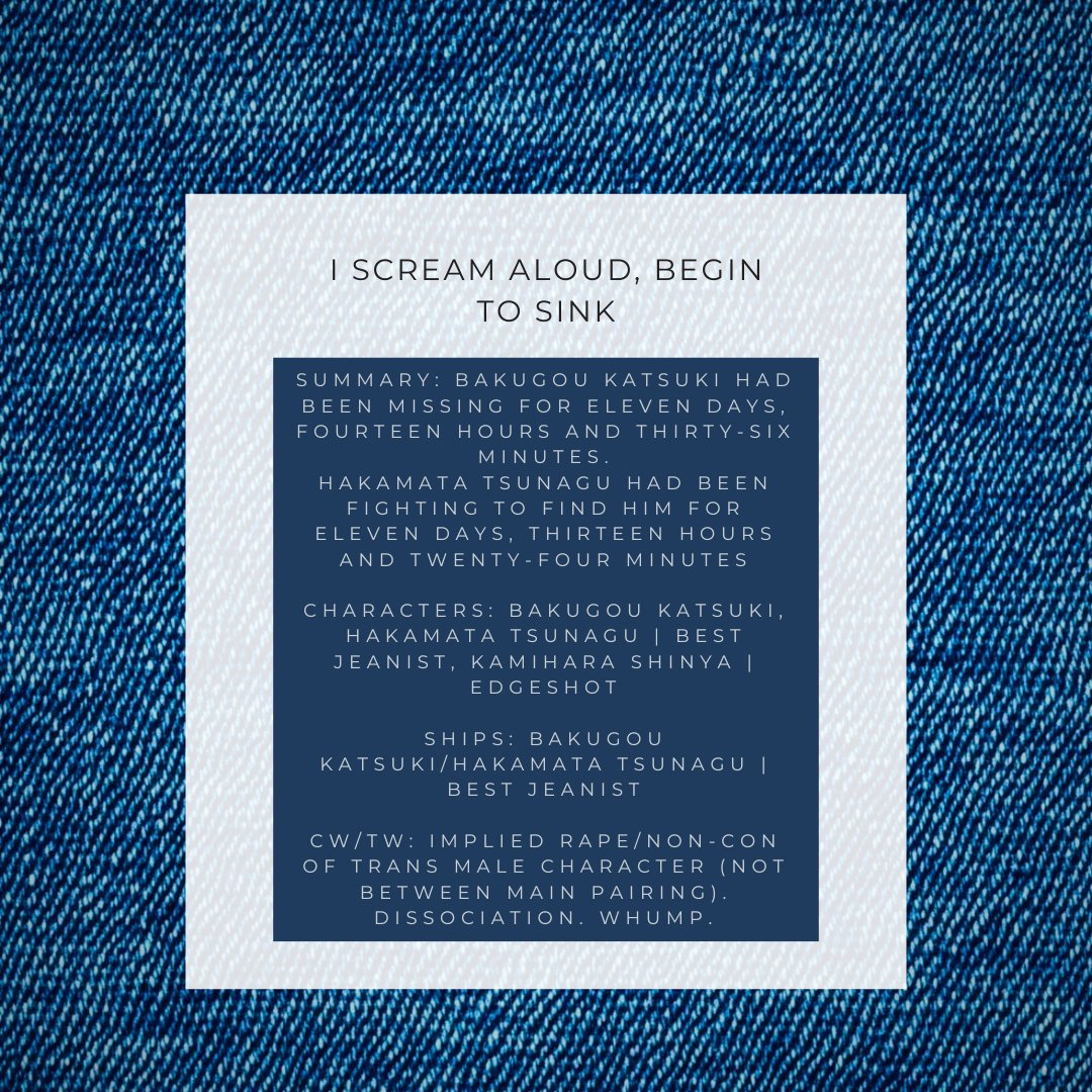 PrinceZale18's tweet photo. Have the first chapter of this #JeanBaku fic  that I wrote for @queerwturtle 

Ships: #JeanBaku

Tags: Implied rape/non-con of trans male character (not between main pairing). Dissociation. Whump. 

https://t.co/GuoV0ysl9q https://t.co/eMh5YDpfG0
