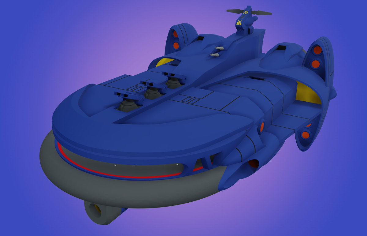 Jet_Tinkercad's tweet photo. I made Balcom’s Command Carrier from the original series to a remake style. I made the model by using @tinkercad. 

Bolar Project 27, Sebertori Class Command Carrier “Shibitor”

#spacebattleshipyamato
#rebel3199
#tinkercad https://t.co/1wzx4dJeGl