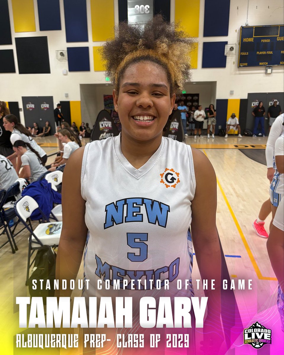 ColoradoLive_SS's tweet photo. Top Performers 🏆

⭐️Kennedi Toliver - Grind Prep Academy 
⭐️Saniya Douglas - Grind Prep Academy
⭐️Tamaiah Gary - Albuquerque Prep

#ColoradoLive #RockyMountainBigStage https://t.co/cLmd0MSlUh